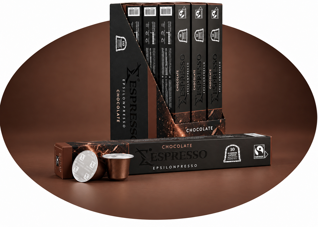 Приготовление кофе EPSILONPRESSO Chocolate